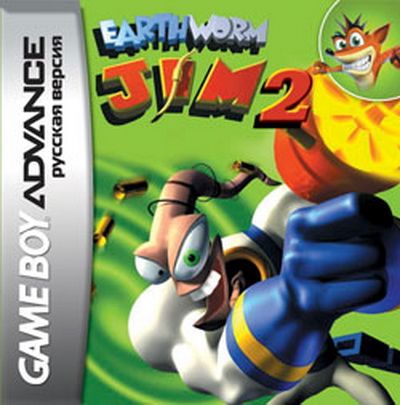 Игра для GBA (Game Boy Advance): Earthworm Jim 2 Игра для GBA (Game Boy Advance): Earthworm Jim 2